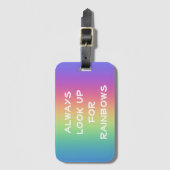 常に虹を見上げる ラゲッジタグ (正面縦)