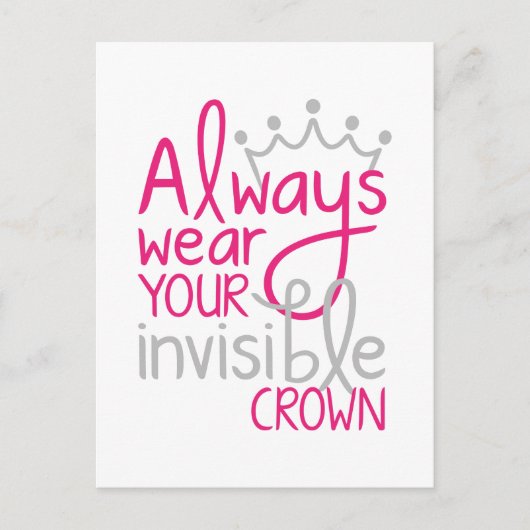 常に衣服あなたの見えない冠 ポストカード (正面)