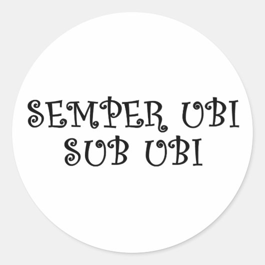 常に衣服の下着（ラテン） ラウンドシール (正面)