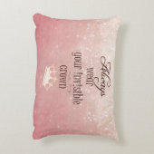 常に衣服ザインビジブルクラウン引用文 アクセントクッション (裏面(縦))