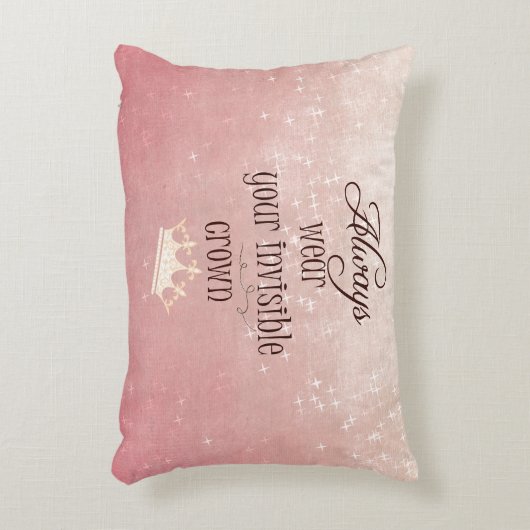 常に衣服ザインビジブルクラウン引用文 アクセントクッション (正面(垂直))