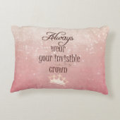 常に衣服ザインビジブルクラウン引用文 アクセントクッション (裏面)