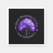 常に覚えておけ：あなたのために、アルツハイマー病を終了 スタンダードカクテルナプキン (正面)