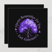 常に覚えておけ：あなたのために、アルツハイマー病を終了 招待状 (正面/裏面)