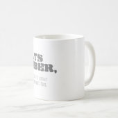 常に覚えておけ、それはあなたの捏造ではないもし コーヒーマグカップ (正面右)