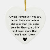 常に記憶感動的する セラミックオーナメント (正面)