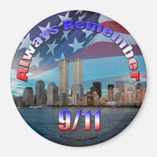 常に記憶9/11 マグネット (正面)