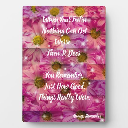 常に詩を覚える フォトプラーク (正面)