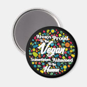 常に誇りを持ったビーガンマグネット – キッチン、オフィス マグネット (正面/裏面)