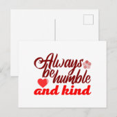 常に謙虚で親切なボスレディボスバーベブラック ポストカード (正面/裏面)