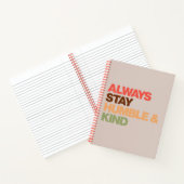 常に謙虚で親切に感動的  ノートブック (内部)