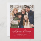 常に赤メリーミニマル2写真 シーズンカード (正面)