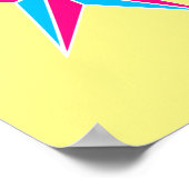 常に踊りとレトロ星 ポスター (角)