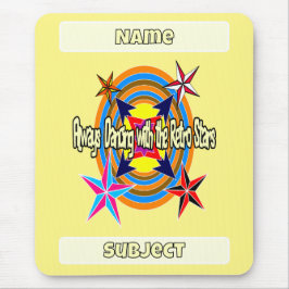 常に踊りとレトロ星 マウスパッド