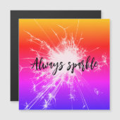 常に輝くスパーラーのピンクの紫のオレンジ色の輝き (正面/裏面)