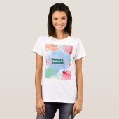 常に輝くフローラルアート 女性用Tシャツ Tシャツ (正面フル)