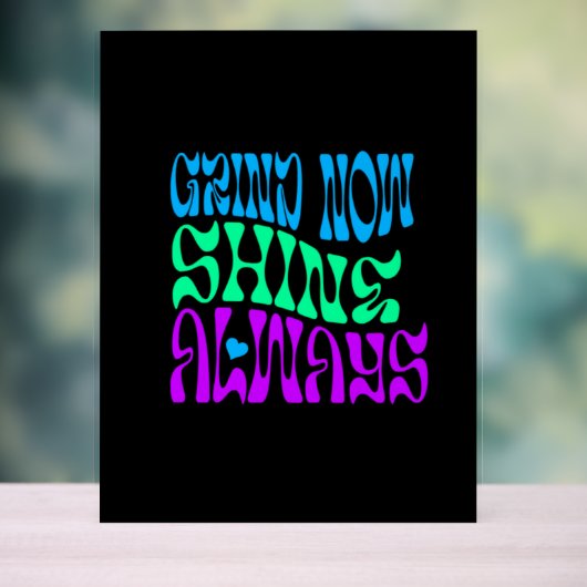 常に輝く アクリルサイン (ニュートラル)