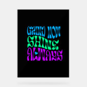 常に輝く アクリルサイン (正面)