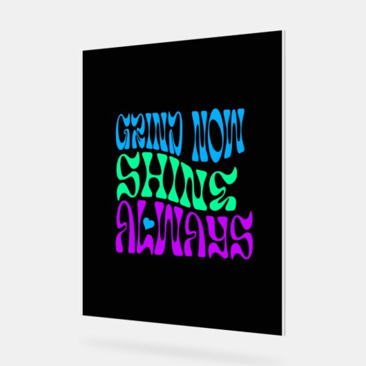 常に輝く アクリルサイン (傾斜)