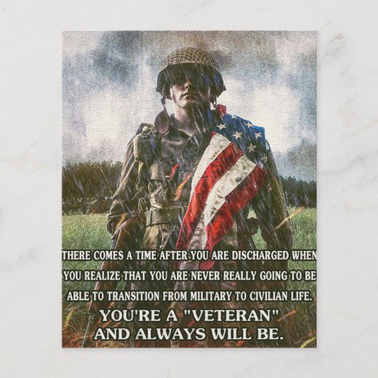 常に退役軍人 チラシ (正面)