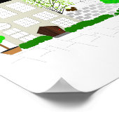常に通りの日当たりの良い側を歩く ポスター (角)