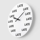 常に遅いおもしろいノベルティ ラージ壁時計 (傾斜)