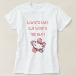 常に遅いが待つ価値がある – 怠惰な猫デザイン Tシャツ