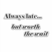 常に遅いデカール シール (正面)