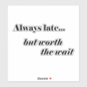 常に遅いデカール シール (シート)