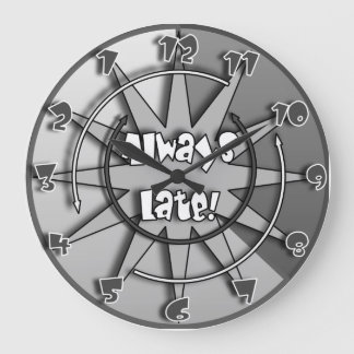 "常に遅い"時熱狂する計の混合#5 ラージ壁時計