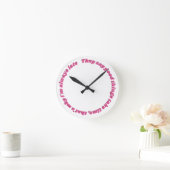 常に遅おもしろい刻 ラウンド壁時計 (ホーム)