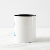 常に遅くしかし待ち時間の価値を持って ツートーンマグカップ (中央)