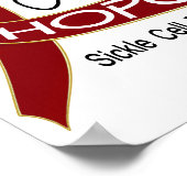 常に鎌状赤血球病を望む ポスター (角)