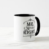 常に間違う紳士 ヴィンテージ デコ オーナメント クラシック マグカップ (正面右)