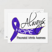 常に関節リウマチを望む ポストカード (正面/裏面)