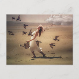 常に非現実的な芸術で天気を取る ポストカード