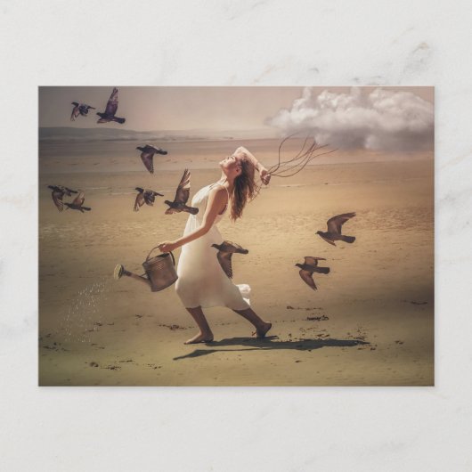 常に非現実的な芸術で天気を取る ポストカード (正面)