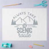 常に風光明媚なルートの冒険を楽しむ 薄葉紙 (クラフト)