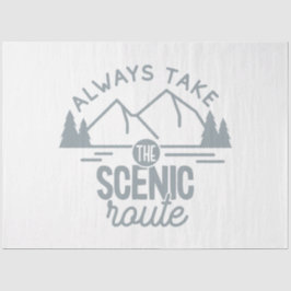 常に風光明媚なルートの冒険を楽しむ 薄葉紙