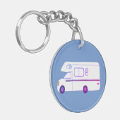 常に風光明媚なルートモーターホームキャンピングRVを取る キーホルダー (正面左)