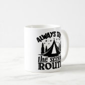 常に風光明媚な道を歩む コーヒーマグカップ (正面右)