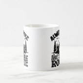 常に風光明媚な道を歩む コーヒーマグカップ (中央)