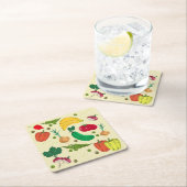 常に食べお野菜コースターセット スクエアペーパーコースター (インサイチュ)