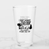 常に飲まない、Yes私はキャンプパーティー タンブラーグラス (正面)
