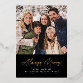 常に黒メリーのミニマル2枚の写真 箔シーズンカード (正面)