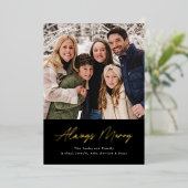 常に黒メリーのミニマル2枚の写真 箔シーズンカード (立ち正面)