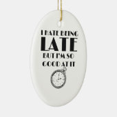 常に10おもしろい代後半の女の子がサッシー セラミックオーナメント (右)