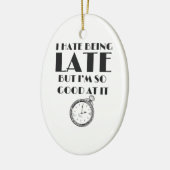 常に10おもしろい代後半の女の子がサッシー セラミックオーナメント (左)