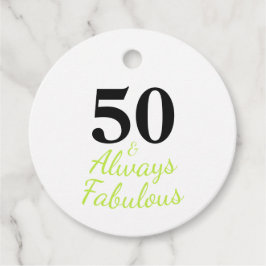 常に50と素晴らしい誕生日パーティー フェイバータグ