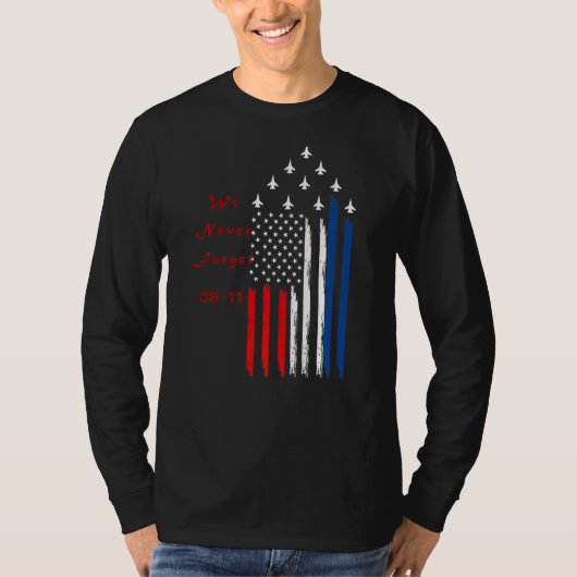 常に9 11 01 Premiumを覚える Tシャツ (正面)